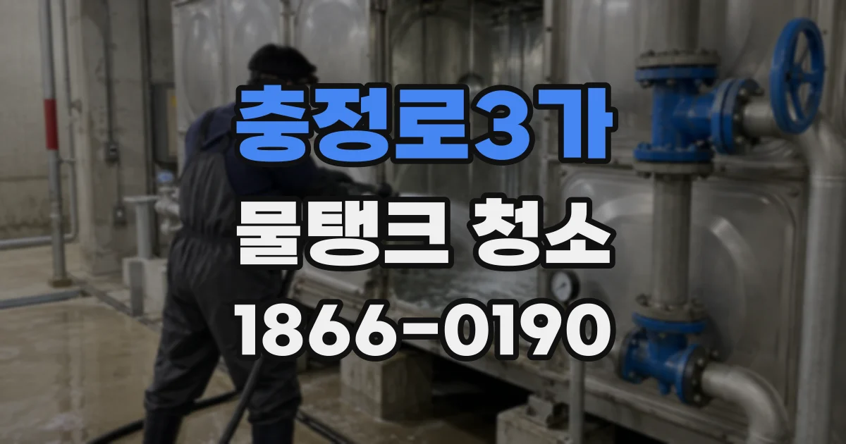 충정로3가 물탱크 청소