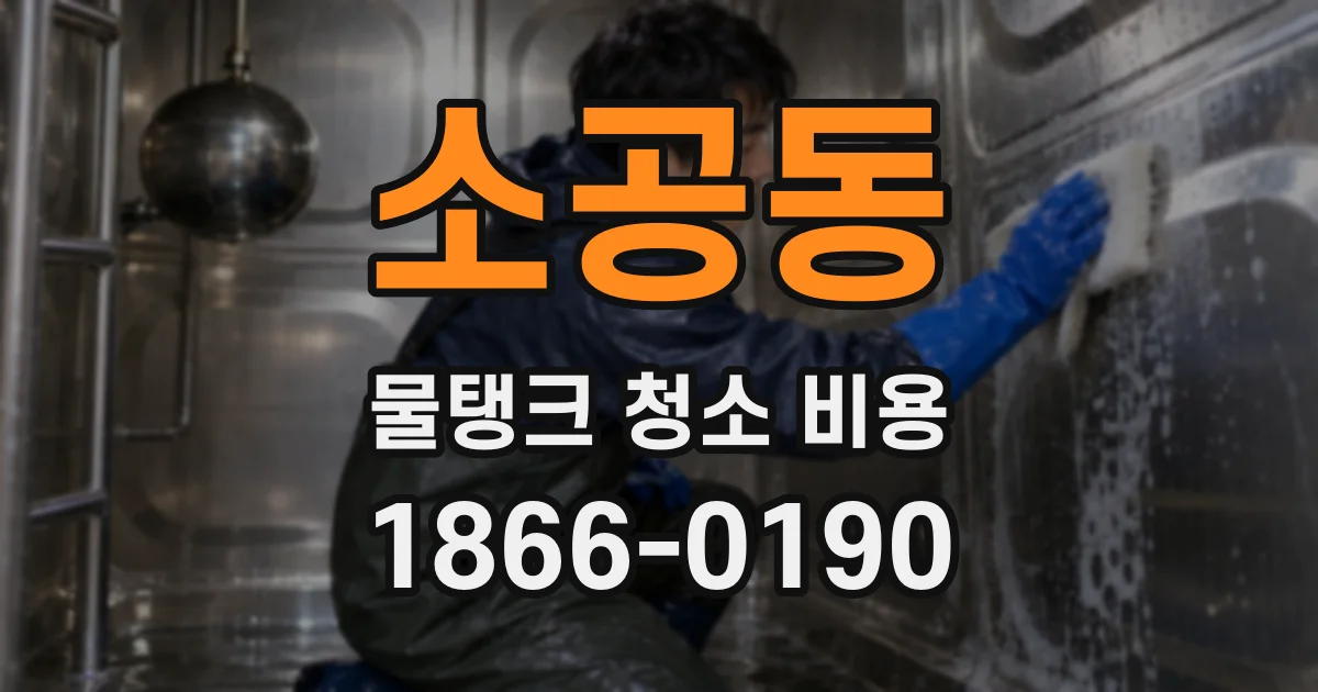 소공동 물탱크 청소 비용