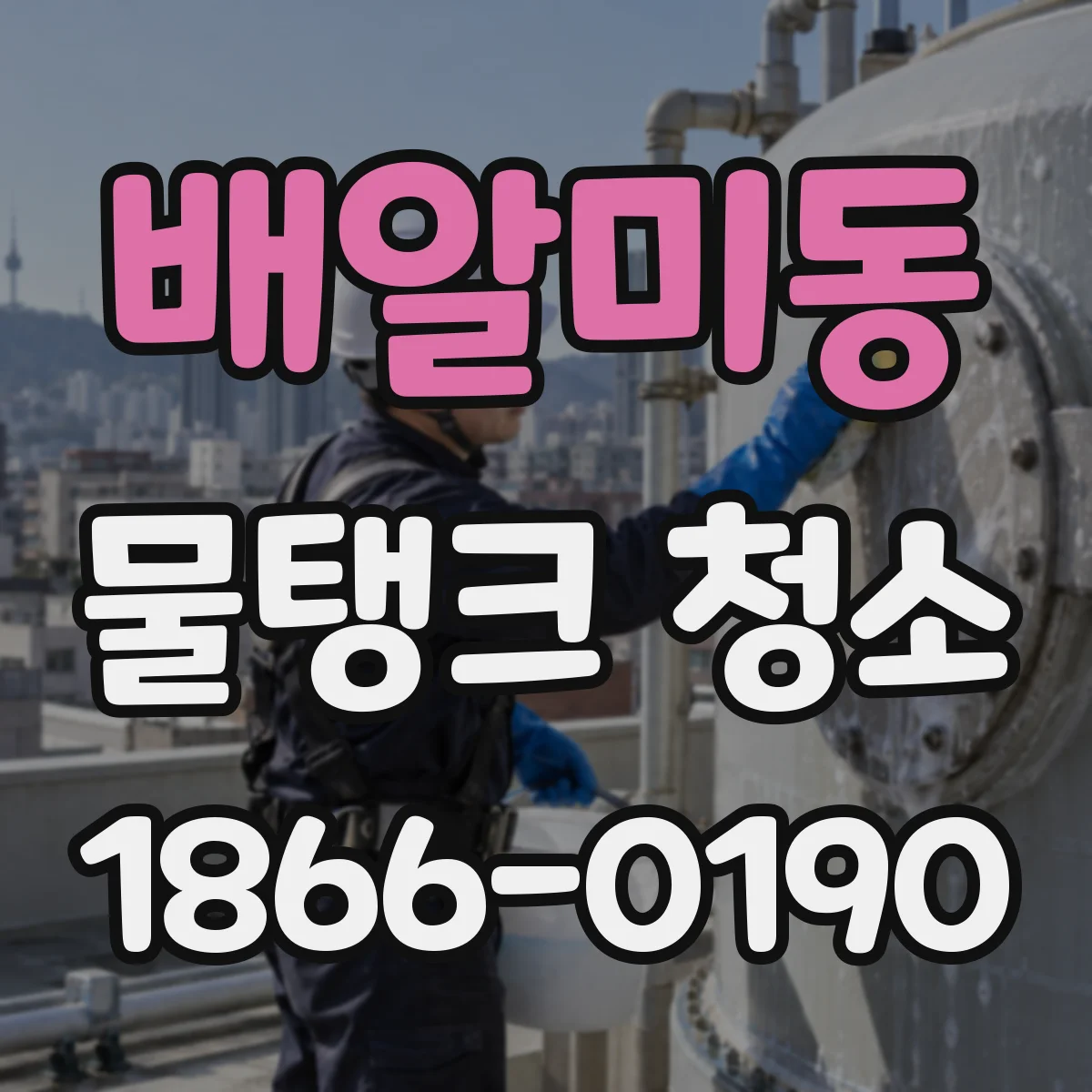배알미동 물탱크 청소