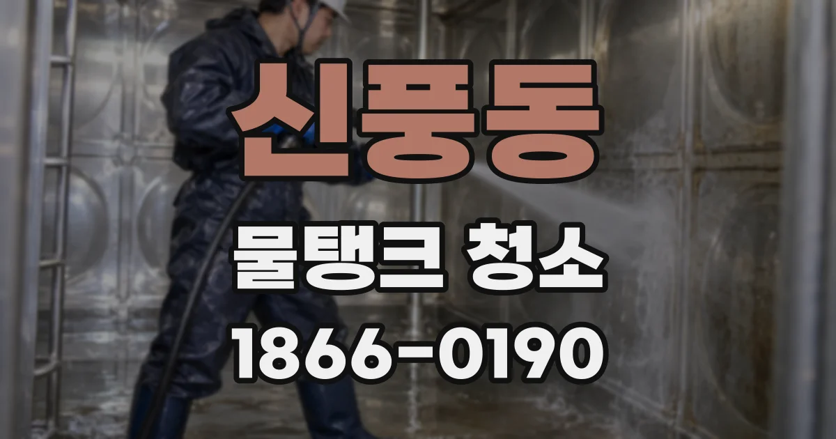 신풍동 물탱크 청소