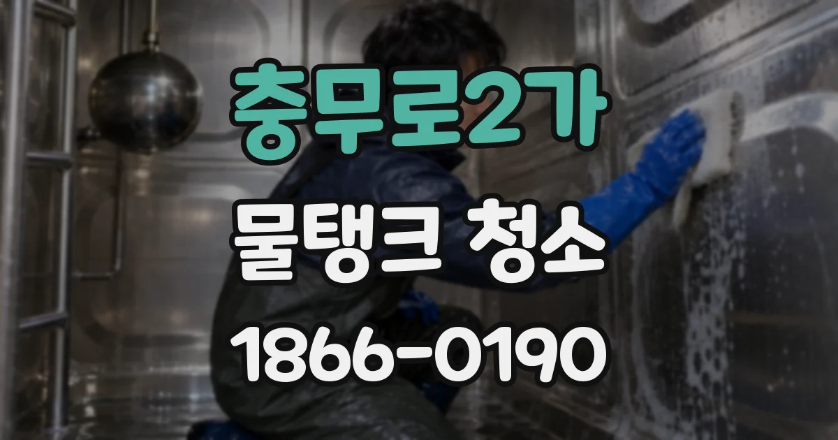 충무로2가 물탱크 청소