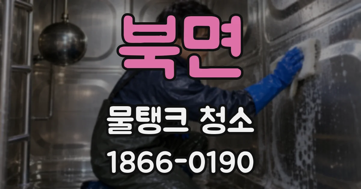북면 물탱크 청소