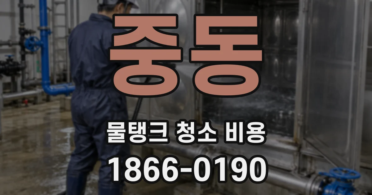 중동 물탱크 청소 비용