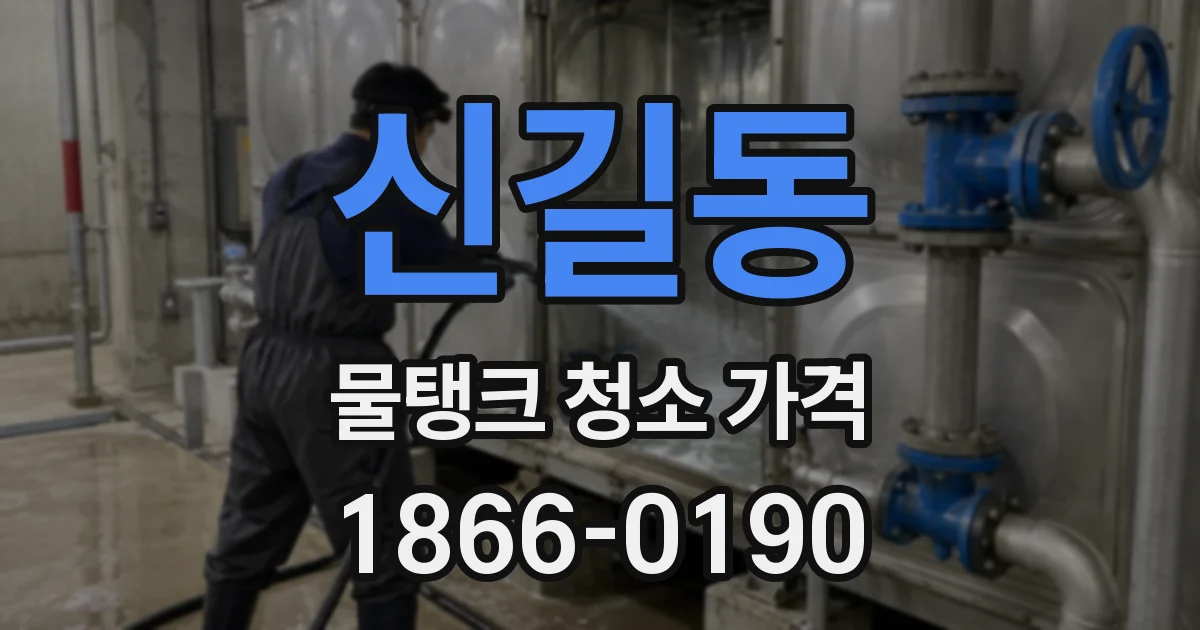신길동 물탱크 청소 가격