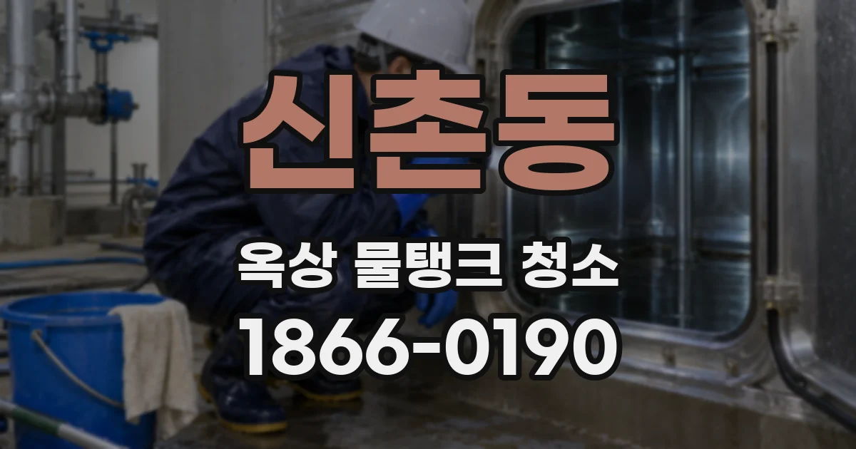 신촌동 옥상 물탱크 청소