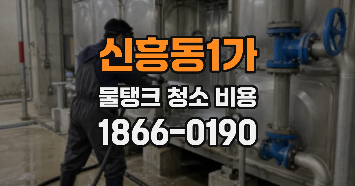 신흥동1가 물탱크 청소 비용