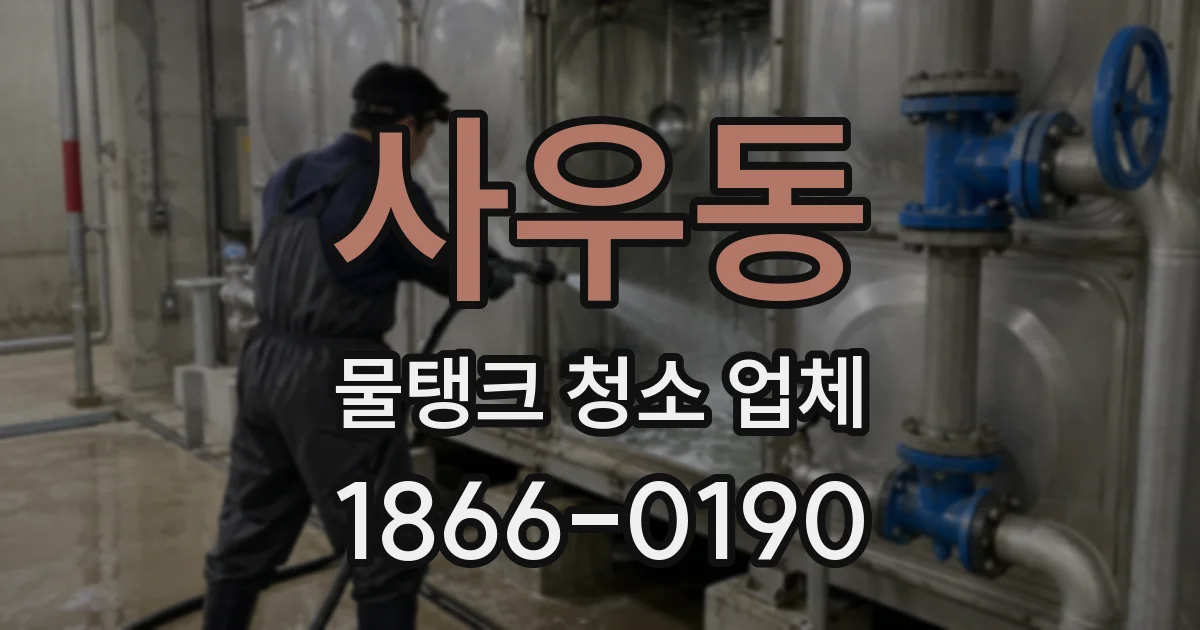 사우동 물탱크 청소 업체
