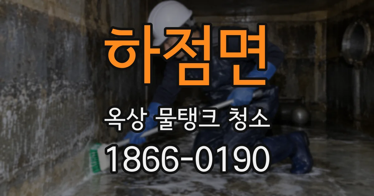 하점면 옥상 물탱크 청소