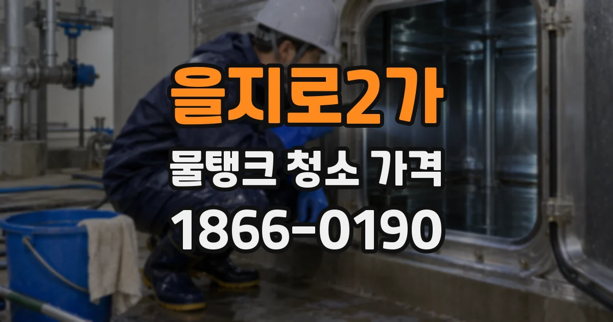 을지로2가 물탱크 청소 가격