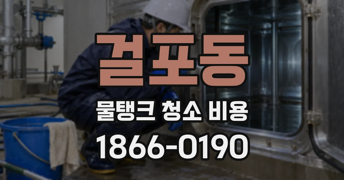 걸포동 물탱크 청소 비용
