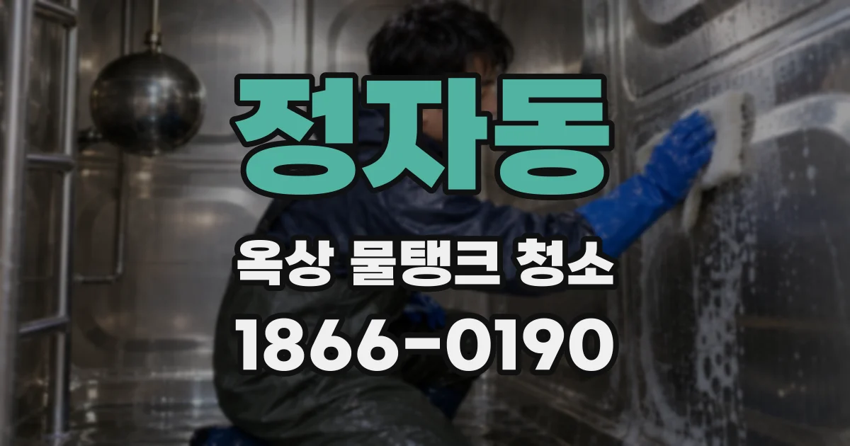정자동 옥상 물탱크 청소