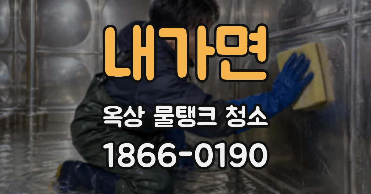 내가면 옥상 물탱크 청소