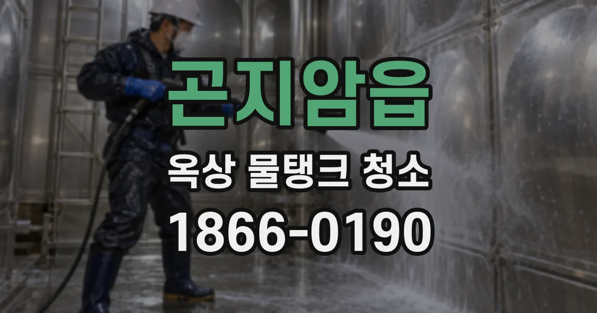 곤지암읍 옥상 물탱크 청소