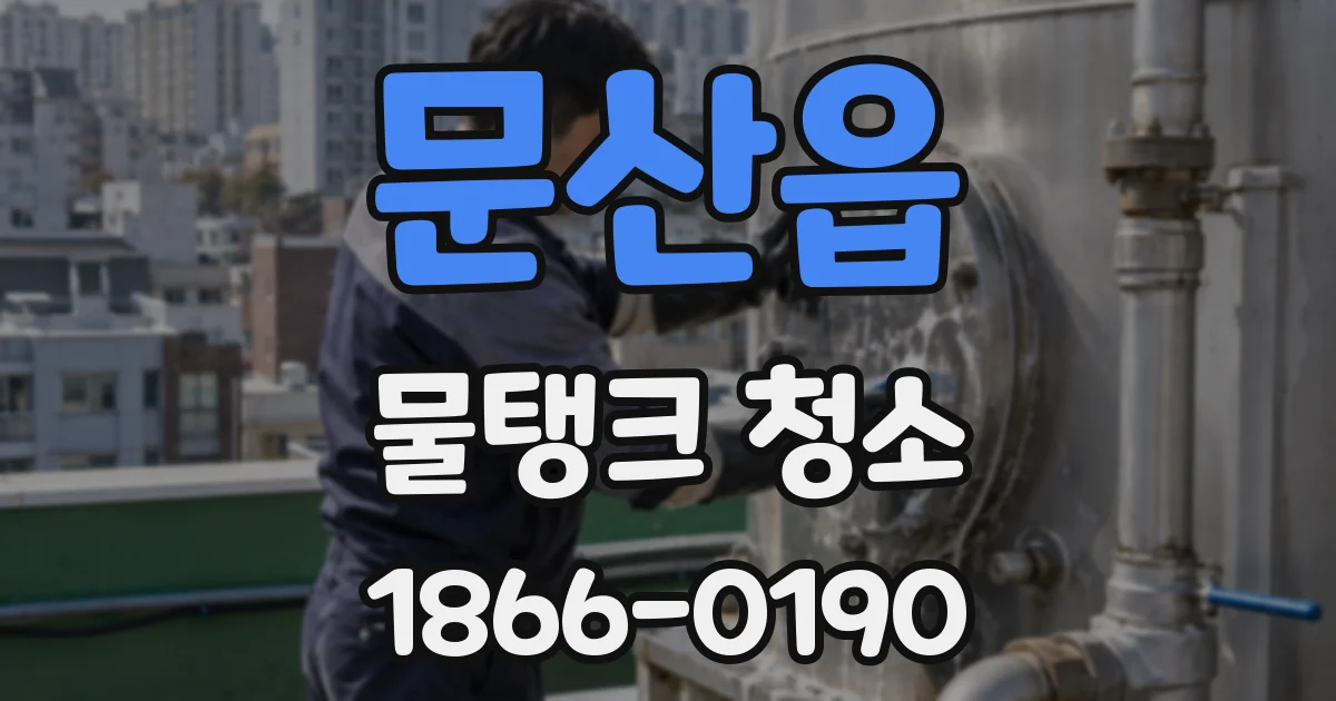 문산읍 물탱크 청소