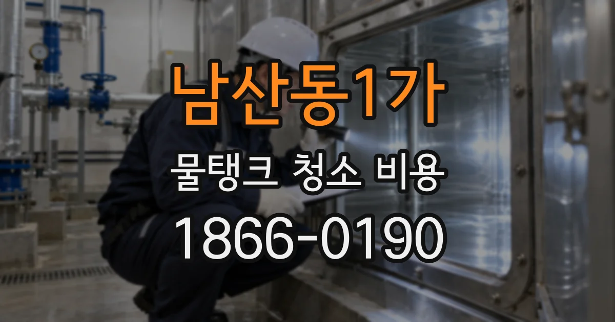 남산동1가 물탱크 청소 비용
