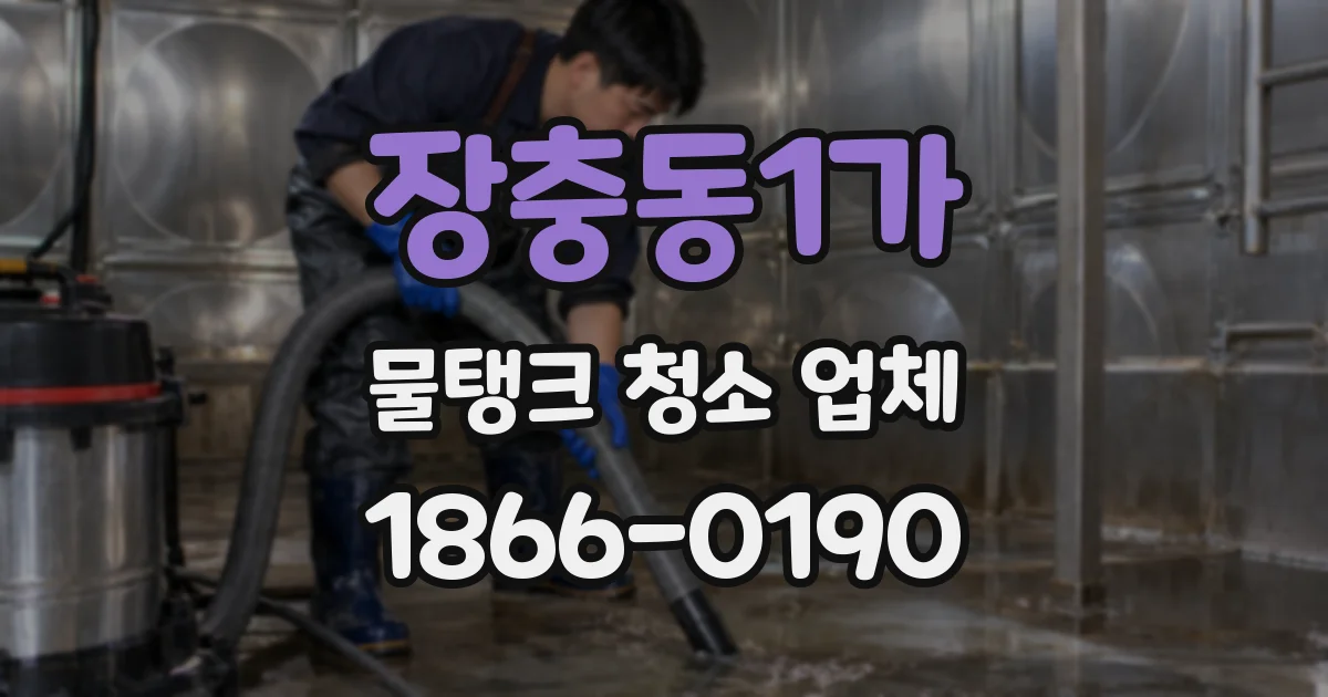 장충동1가 물탱크 청소 업체