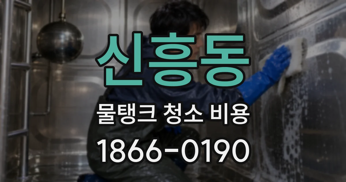 신흥동 물탱크 청소 비용