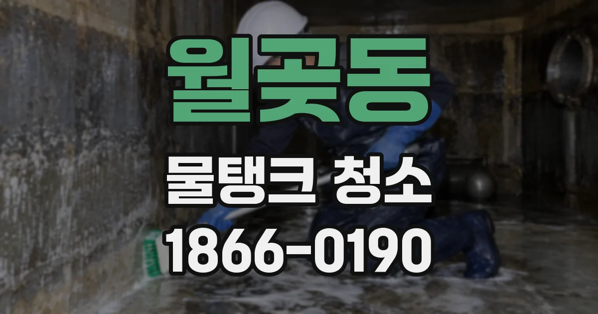 월곶동 물탱크 청소