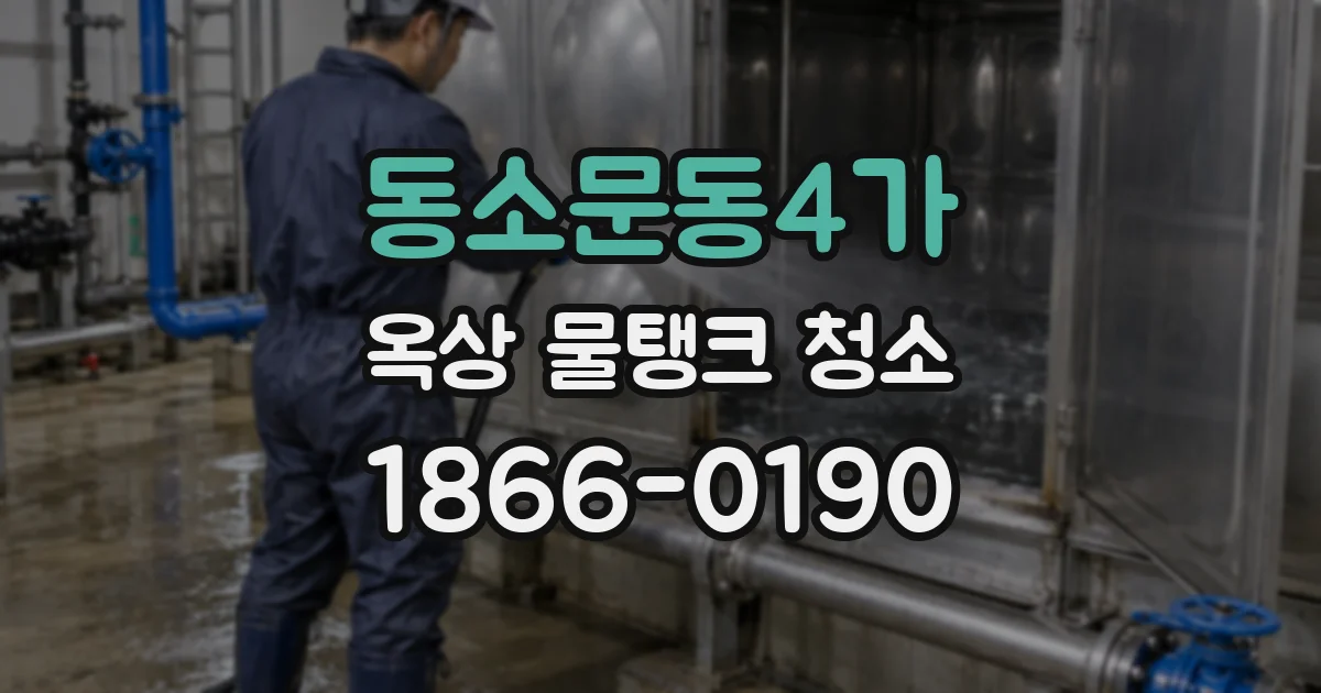 동소문동4가 옥상 물탱크 청소