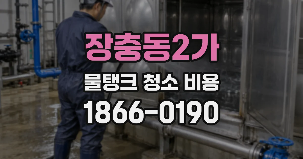 장충동2가 물탱크 청소 비용