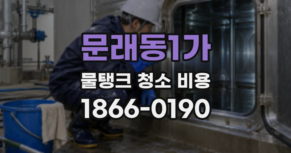 문래동1가 물탱크 청소 비용