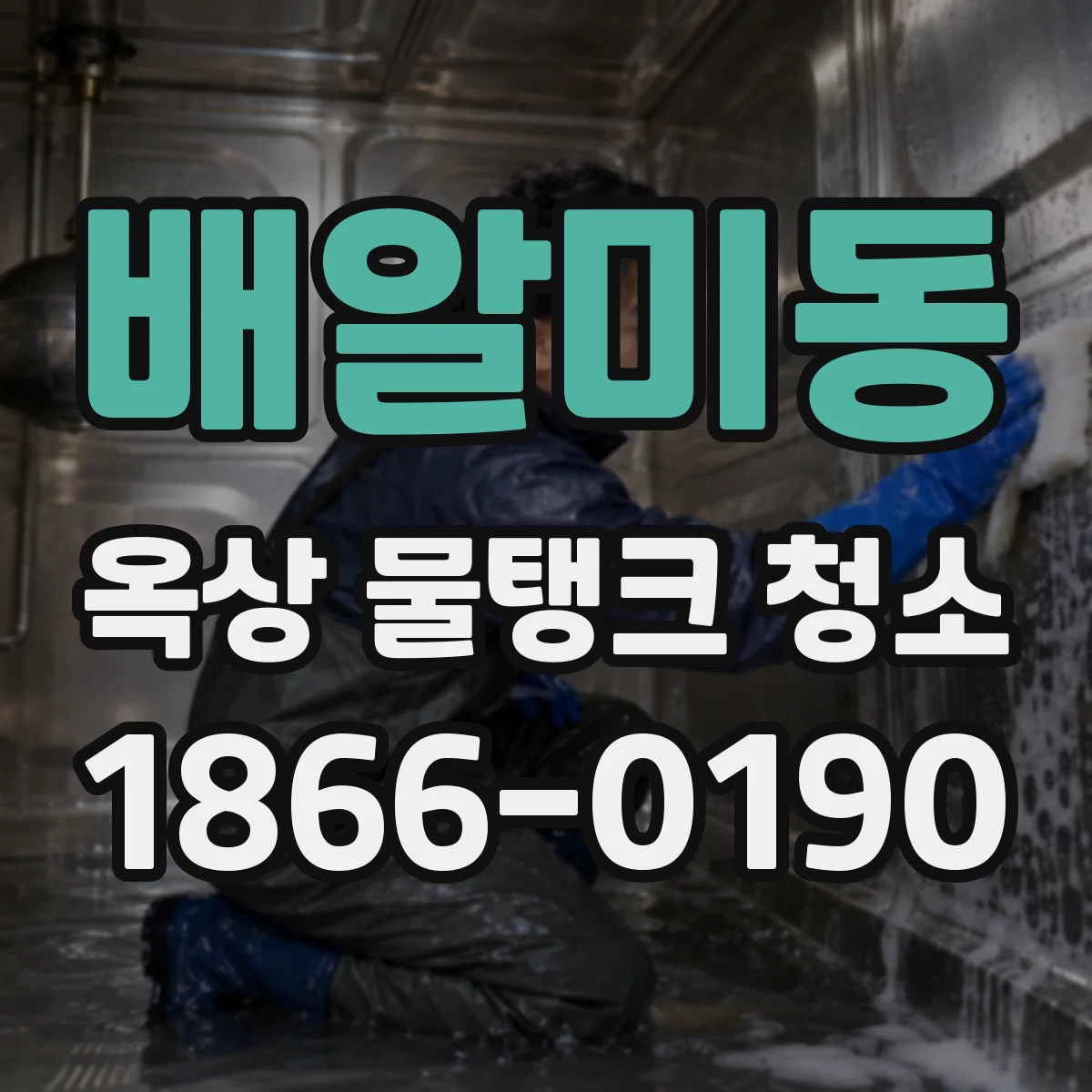 배알미동 옥상 물탱크 청소