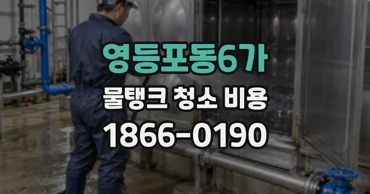 영등포동6가 물탱크 청소 비용