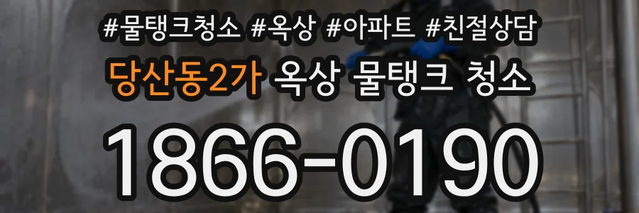 당산동2가 옥상 물탱크 청소