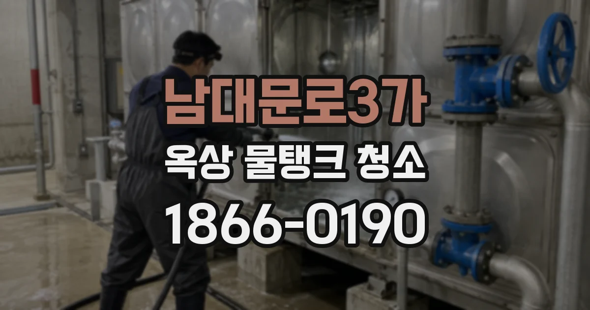 남대문로3가 옥상 물탱크 청소
