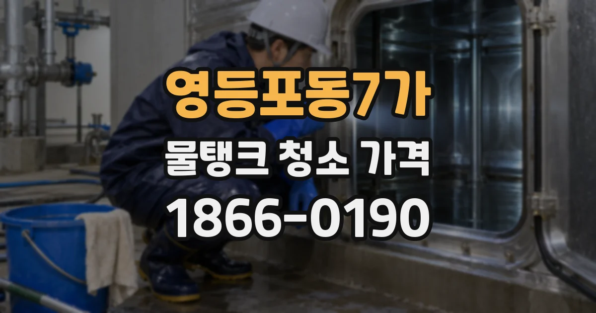 영등포동7가 물탱크 청소 가격
