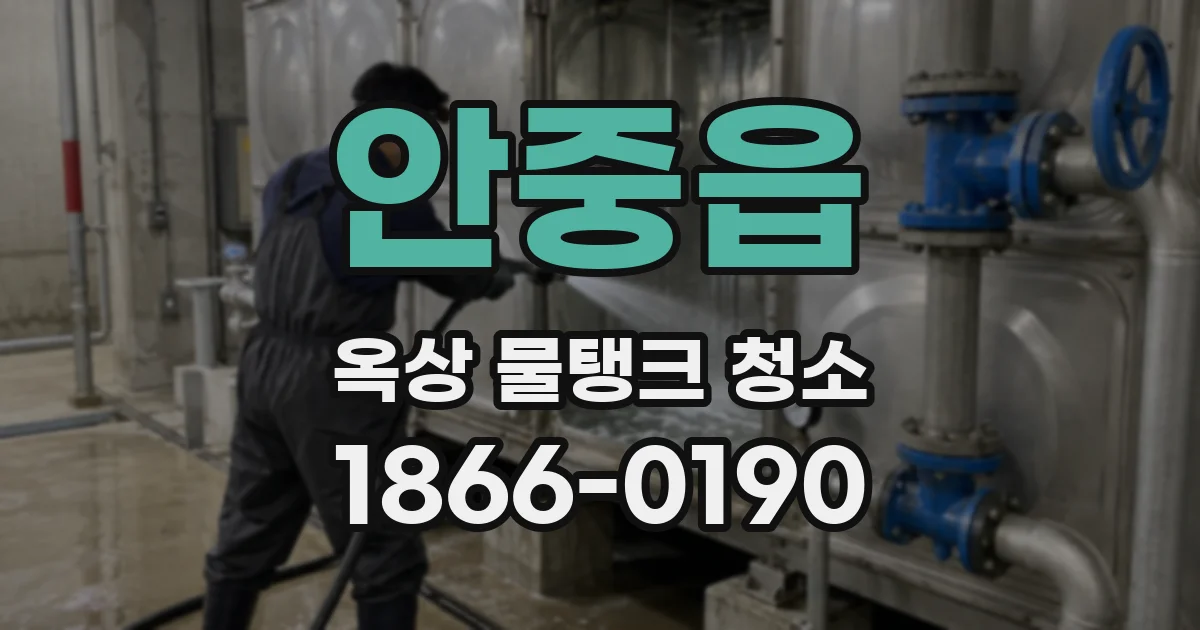 안중읍 옥상 물탱크 청소