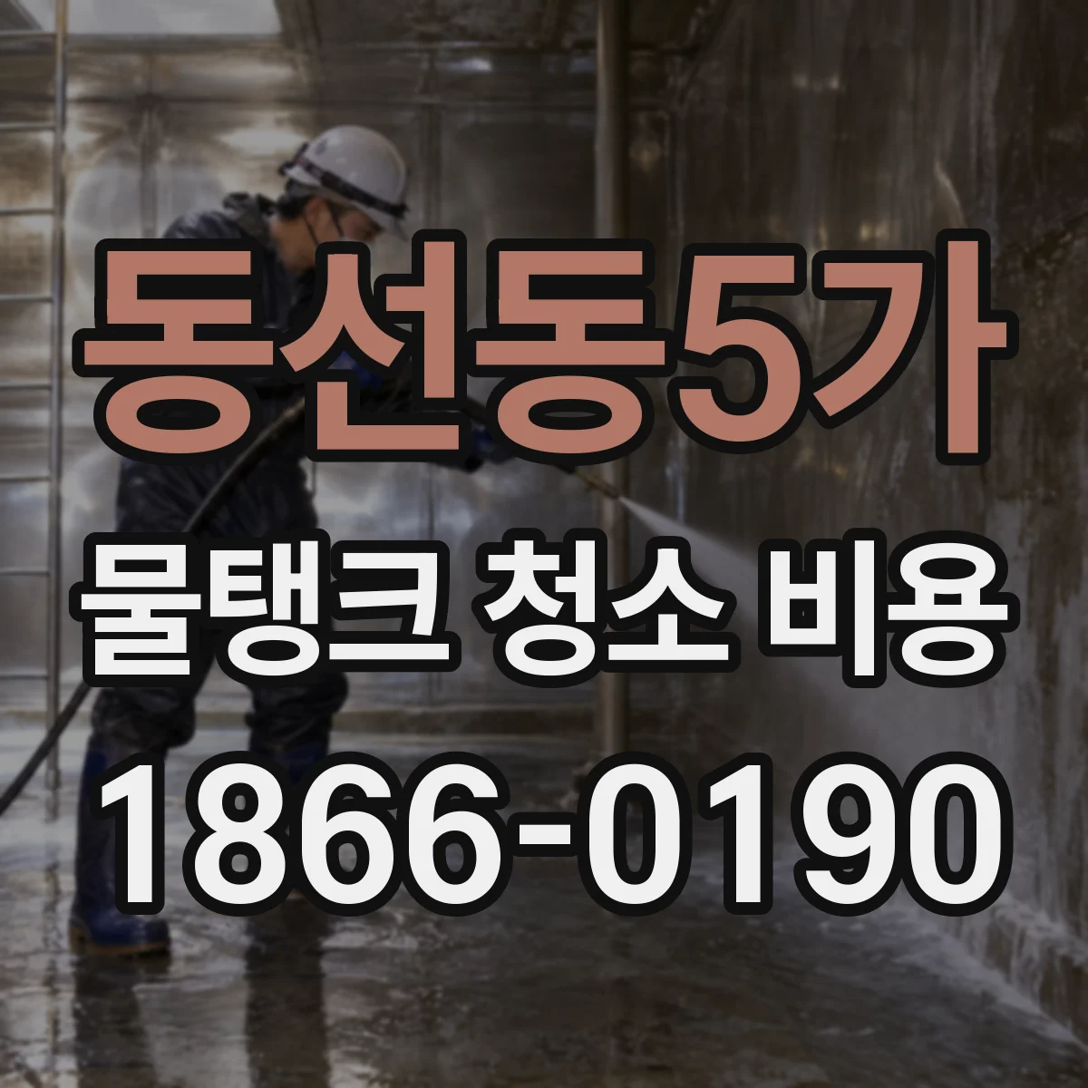 동선동5가 물탱크 청소 비용