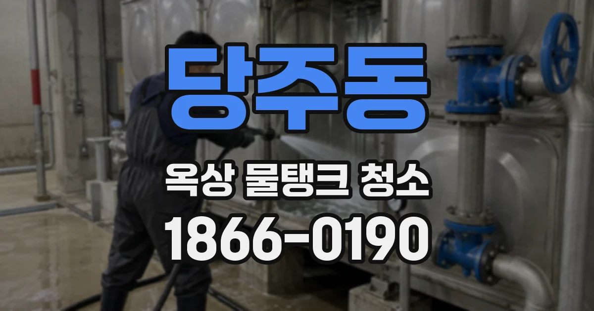 당주동 옥상 물탱크 청소
