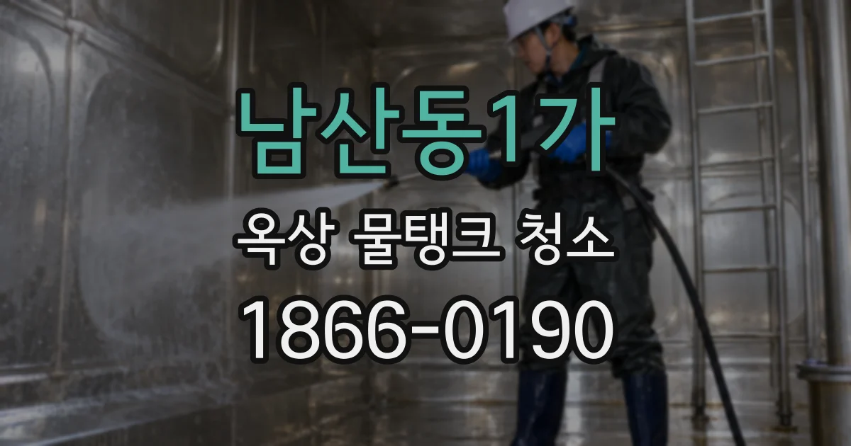 남산동1가 옥상 물탱크 청소