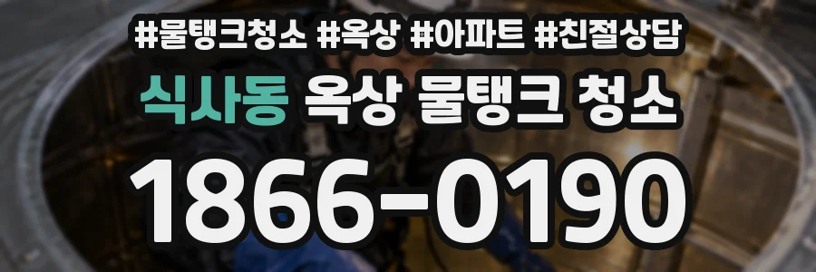 식사동 옥상 물탱크 청소