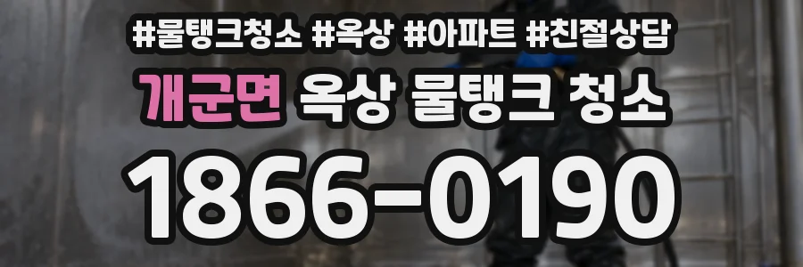 개군면 옥상 물탱크 청소