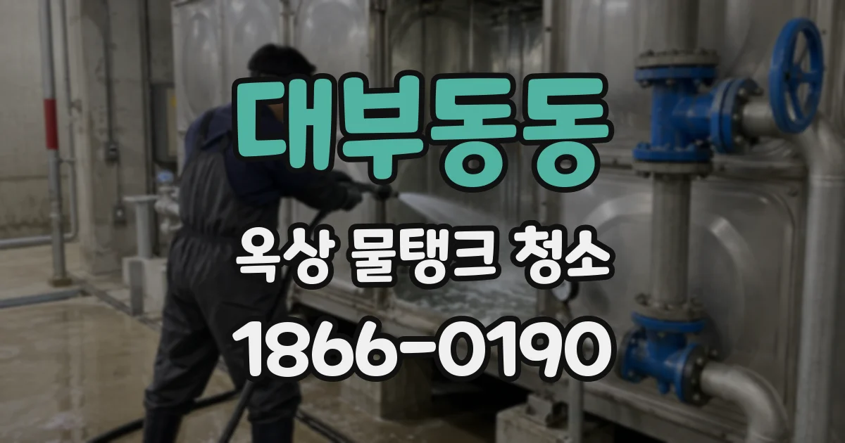 대부동동 옥상 물탱크 청소