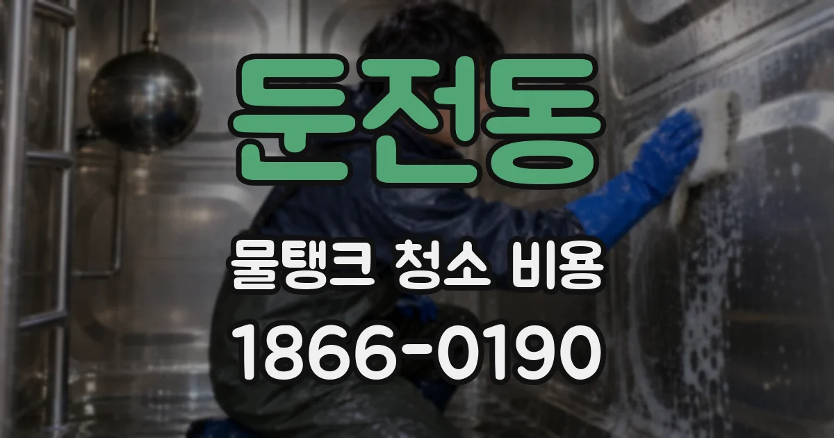 둔전동 물탱크 청소 비용