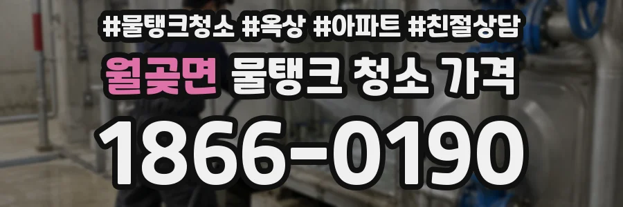 월곶면 물탱크 청소 가격