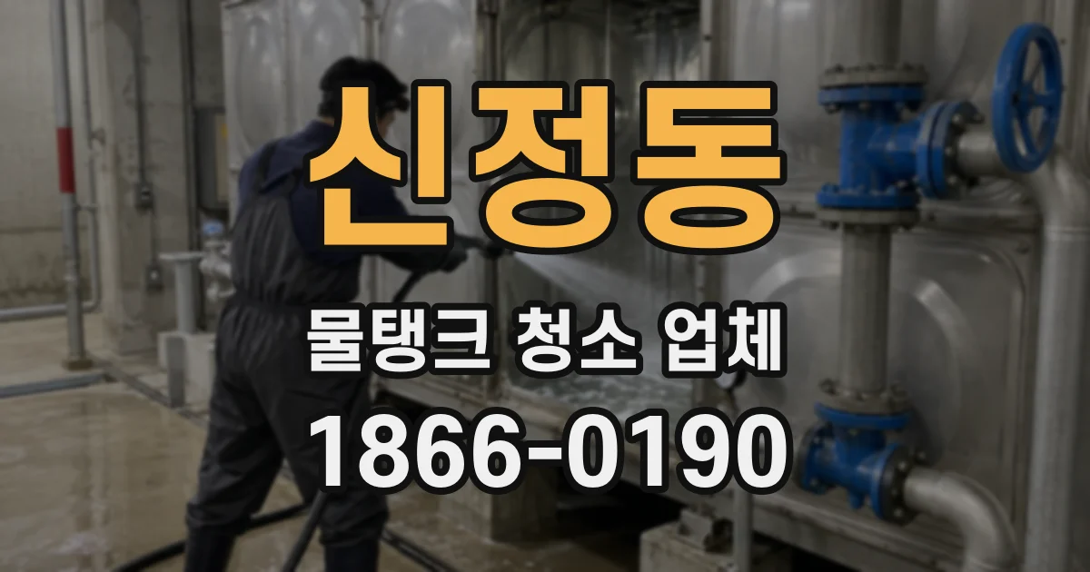신정동 물탱크 청소 업체