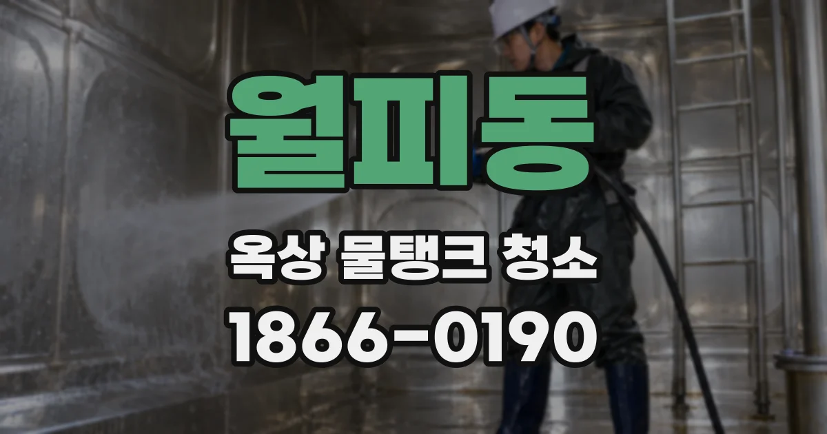 월피동 옥상 물탱크 청소