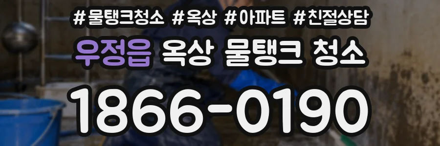 우정읍 옥상 물탱크 청소