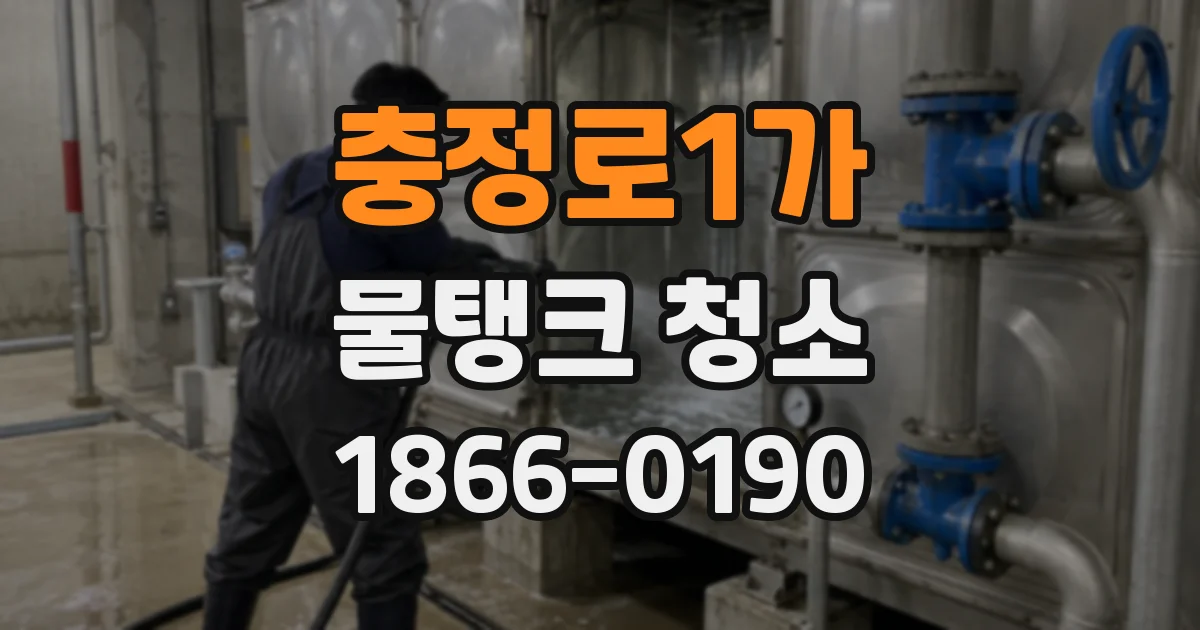 충정로1가 물탱크 청소