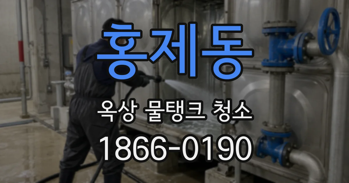 홍제동 옥상 물탱크 청소