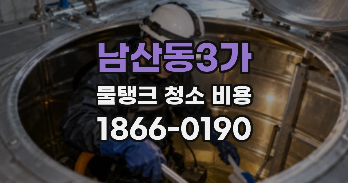 남산동3가 물탱크 청소 비용