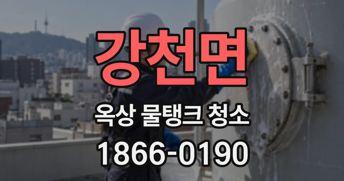 강천면 옥상 물탱크 청소
