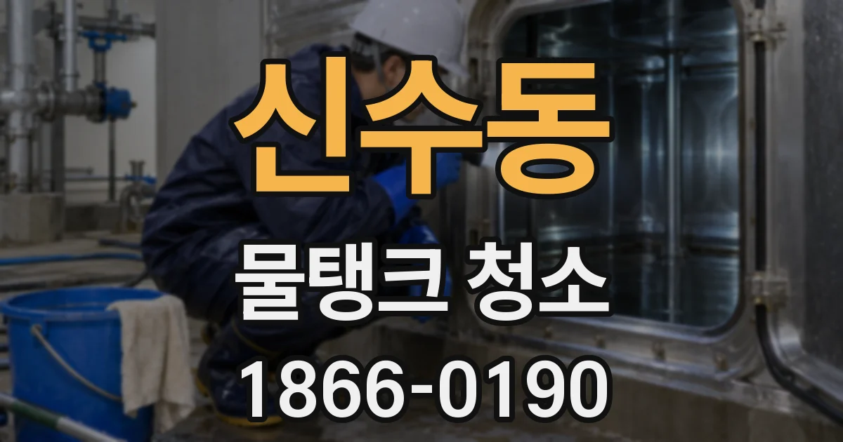 신수동 물탱크 청소