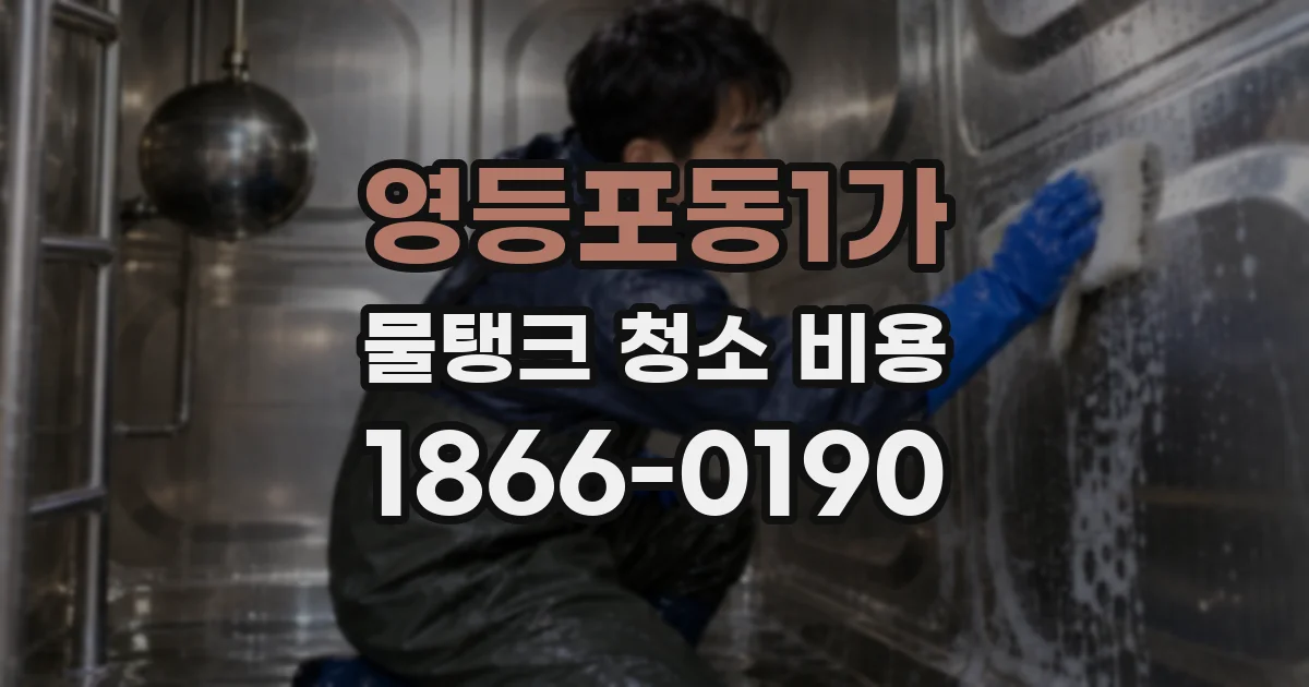 영등포동1가 물탱크 청소 비용