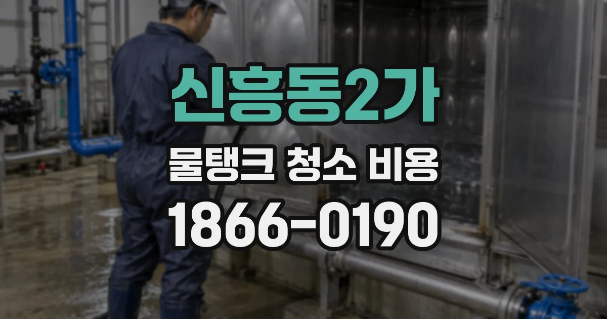 신흥동2가 물탱크 청소 비용