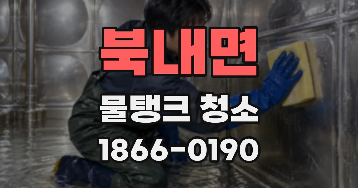 북내면 물탱크 청소